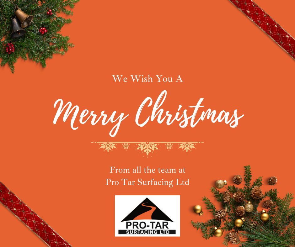 Pro_Tar's tweet photo. Wishing you a Very Merry Christmas and a Happy New Year from all the team at Pro Tar Surfacing Ltd ☃️🎅🏽🎄

We reopen January 4th 2022 https://t.co/ugR18dItoy