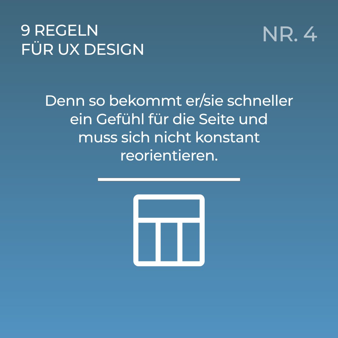 progressive_de's tweet photo. Nr. 4 unserer UX-Regeln ☝️ #DigitalTuesday #uxdesign #ux #GoDigital https://t.co/UKs6cDwl6w