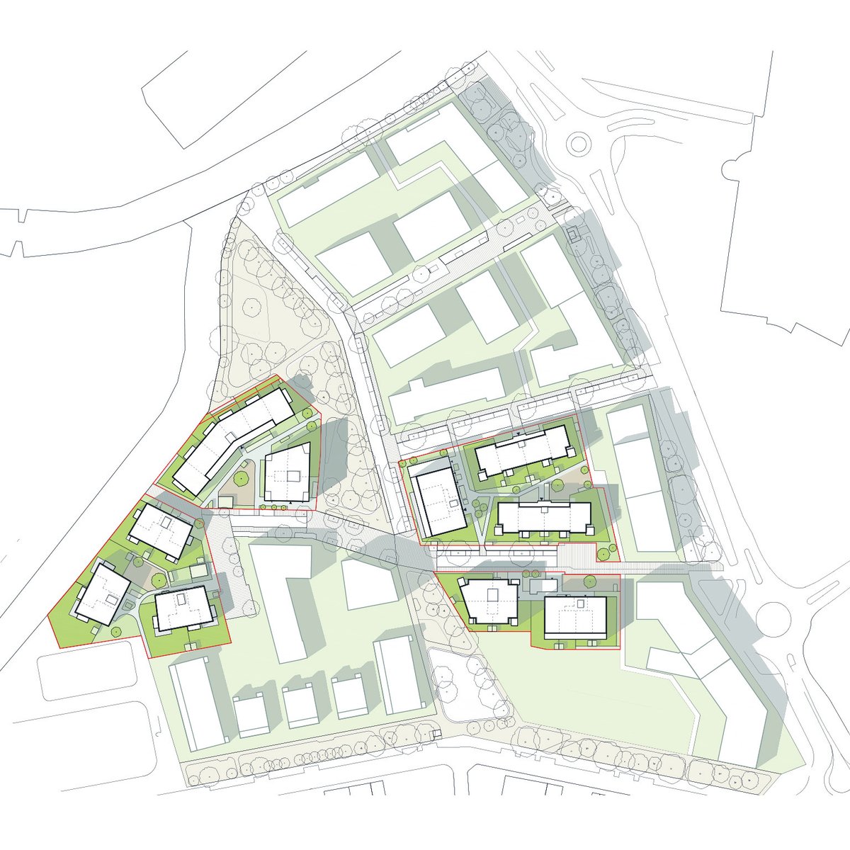 arch_coll's tweet photo. “Ein Viertel Grün” is a well thought-out mix of high and low buildings surrounded by a bounty of green space, offering apartments either subsidised or privately financed. 
#wienerneustadt #stadionareal #einviertelgrün #wohnbau #residentialconstruction #architectscollective https://t.co/zsqixDG4fI