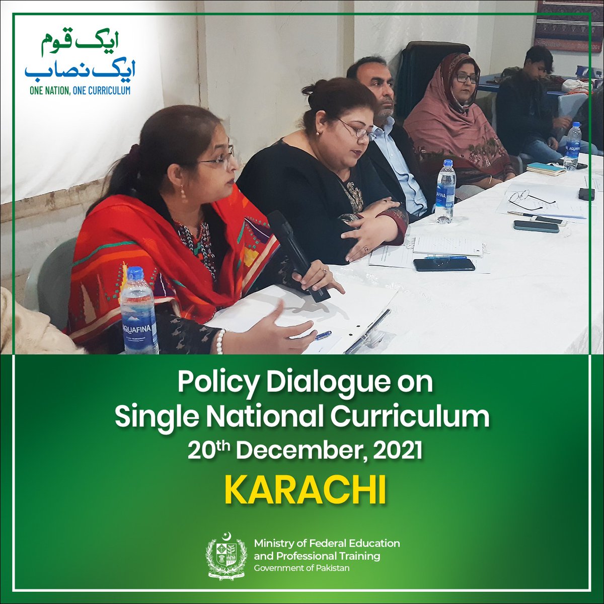 ncc_pakistan's tweet photo. Feedback sessions on the curriculum draft continued around the country, with the latest one being held in Karachi.

#SNC #SingleNationalCurriculum #NCC #NationalCurriculumCouncil #Education #PakistanEducation #AikQaumAikNisab #OneNationOneCurriculum #policy #dialogue #Karachi https://t.co/2YQZFadl1I