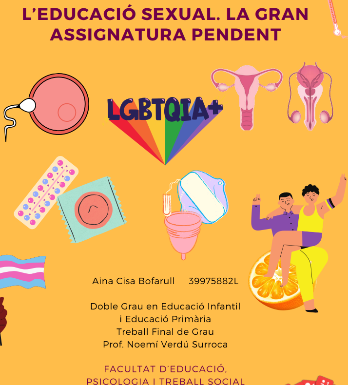 Afescoeducacio's tweet photo. Contentes d'haver col·laborat a "L'Educació Sexual. La gran assignatura pendent", TFG d'@AinaCisa, estudiant del Doble Grau en Educació Infantil i Primària de la @UdL_info. Necessitem mestres amb compromís per l'educació sexual a les escoles.
https://t.co/qmSuWh7Lwt https://t.co/jY5hMnZB5j