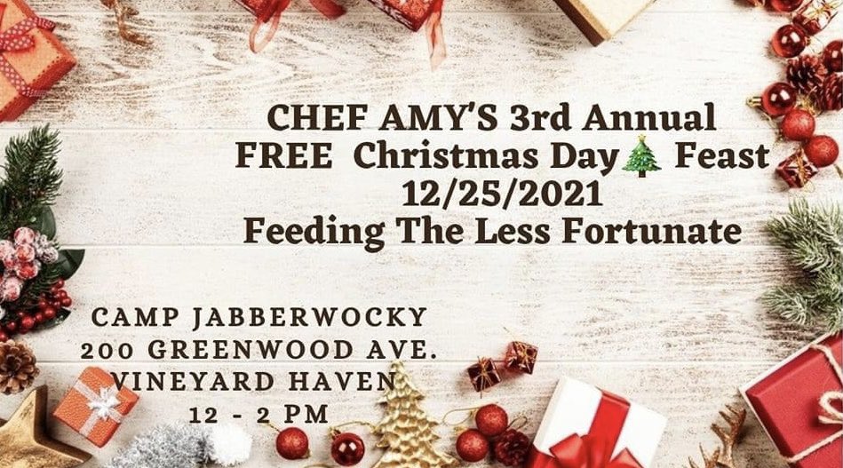 #IslandFoodPantry &amp; I are teaming up to make sure anyone in need gets a #Christmas meal at the 3rd annual #ChristmasDayFeast. Meals can be picked up at <a href="/CampJabberwocky/">Camp Jabberwocky</a> on Dec. 25 from 12-2PM⁠
🔗igimv.org/volunteer
#Community #VolunteersNeeded #Holidays #CAJ #MarthasVineyard