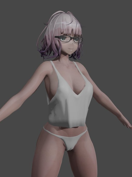 Blenderのクロスシミュでさくっと下着をつくってみる…🤤 