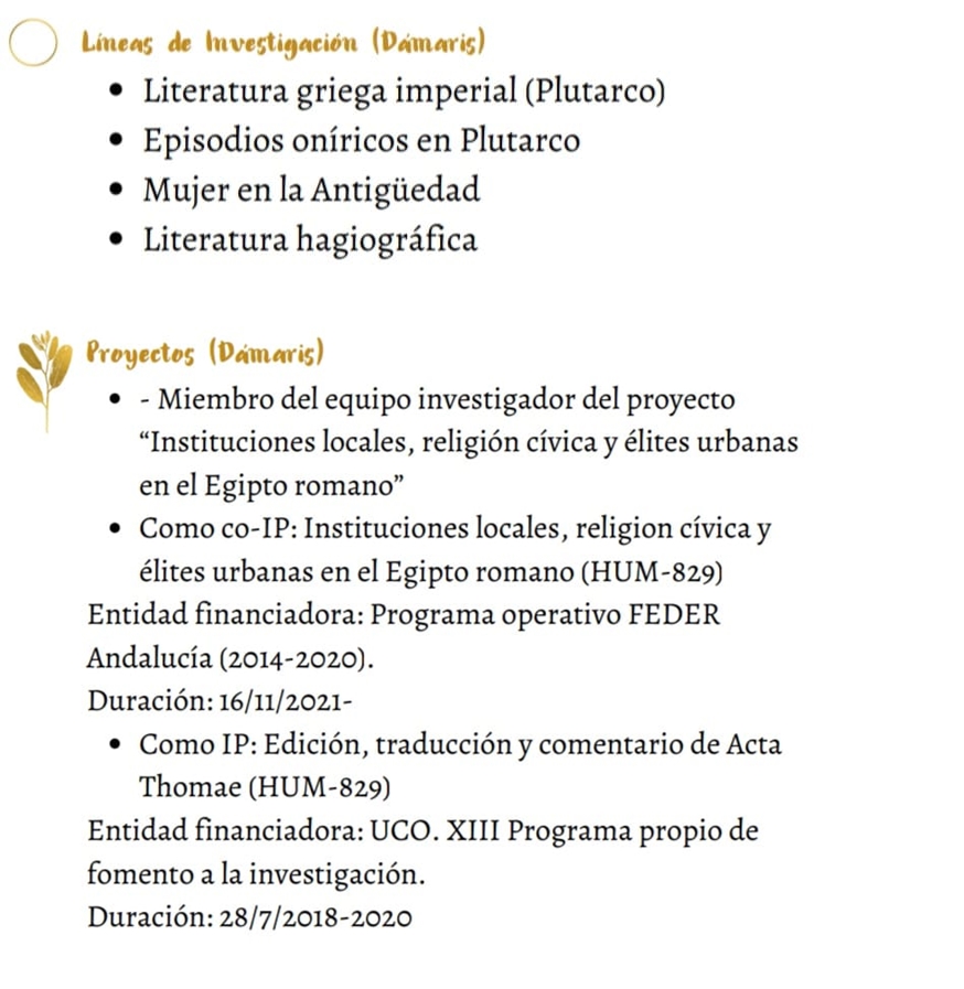 UCOGriego's tweet photo. Dámaris Romero González.
UCO (Universidad de Córdoba).
Profesora Titular de Universidad.
Del departamento de Estudios Filológicos y Literarios.

Aquí podéis encontrar un poco más sobre ella y sus proyectos. https://t.co/UPQK0XCiZY