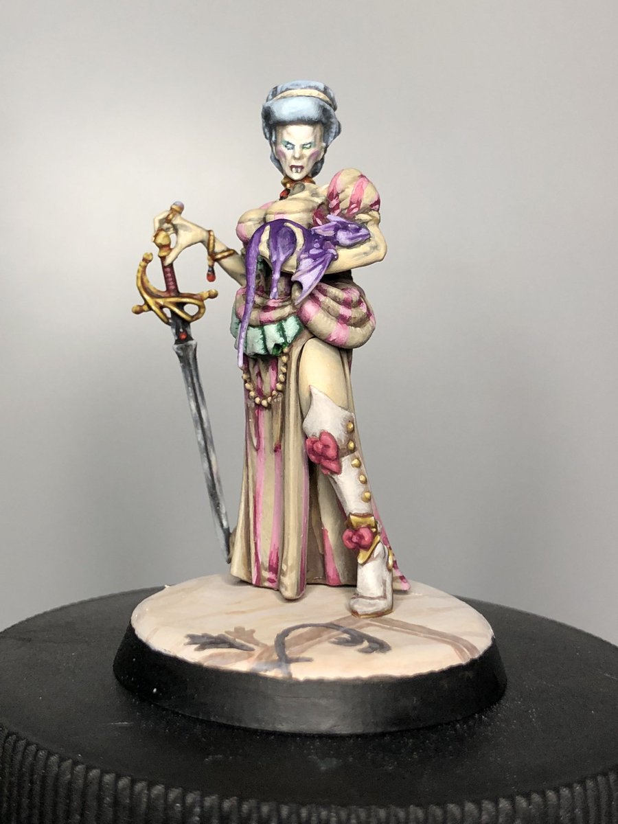 Ladies and Gentlemen! May I introduce you to Lady Anasta Malkorian. She is complete.
#aos #warhammercommunity #warhammerquest #vampire #gamesworkshop #ageofsigmar #wip #warhammerwip #hobbypainter #paintingwarhammer #miniaturepainting #soulblightgravelords #anastamalkorion