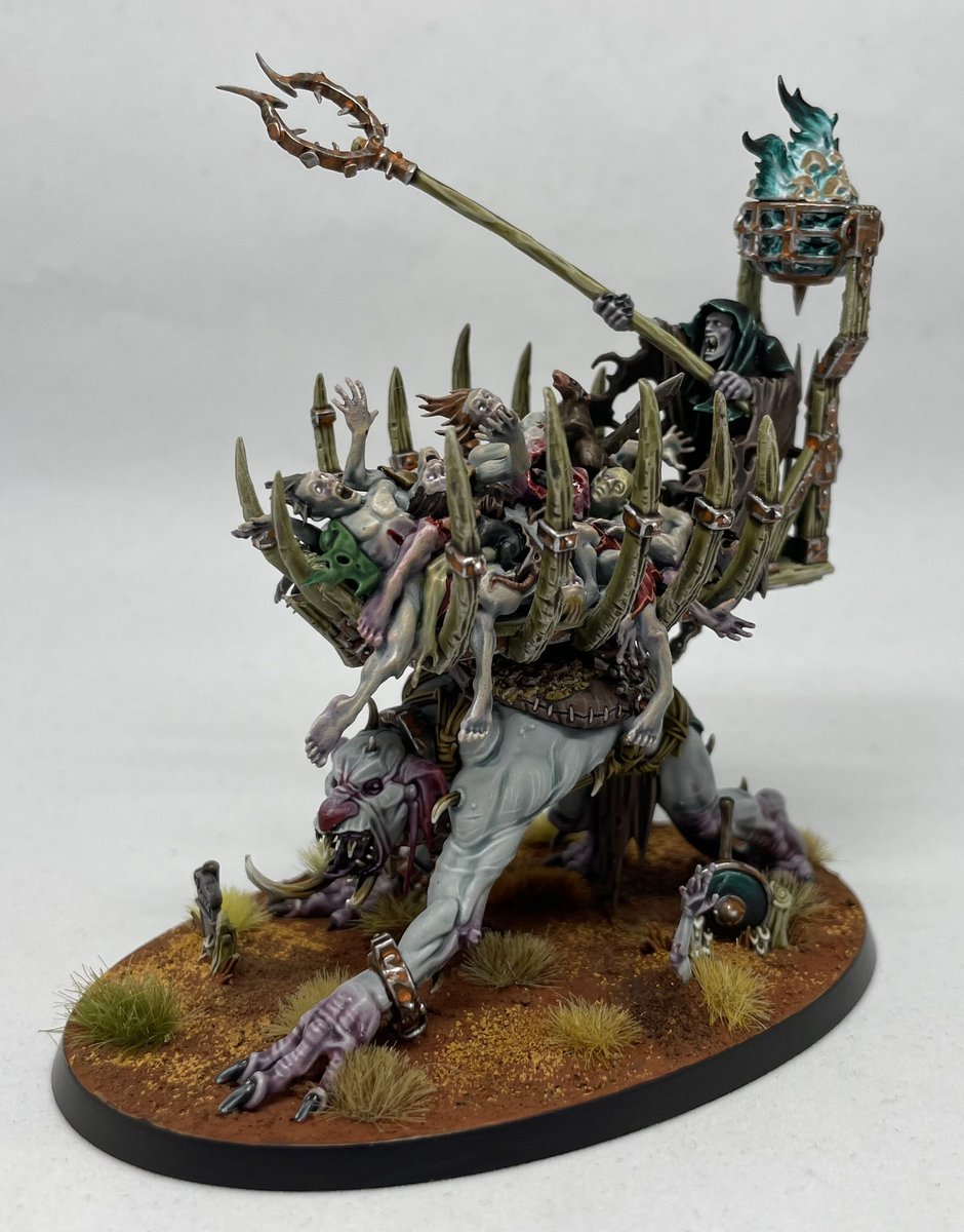 Meant to post this for #miniaturemonday. My Corpse Cart #aos #ageofsigmar #warhammer #soulblightgravelords