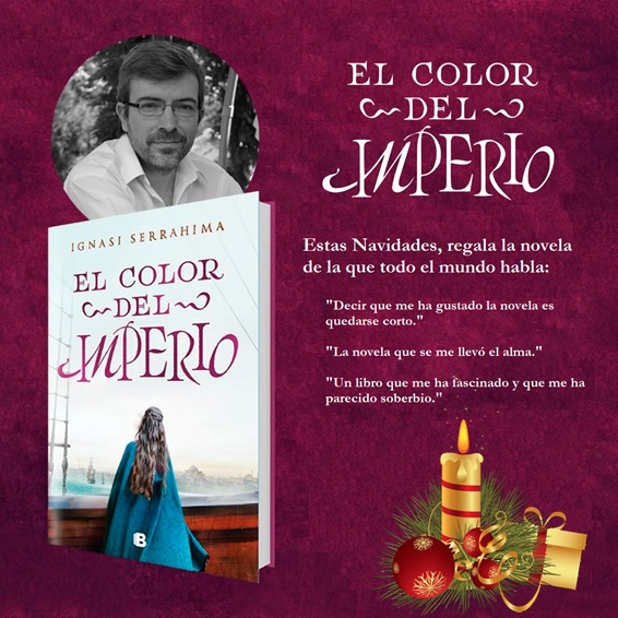 IgnasiSerrahima's tweet photo. Estas Navidades, regala libros.
#Elcolordelimperio
#Novelahistorica
https://t.co/zoYma54p5X https://t.co/CcQnMEG6sw