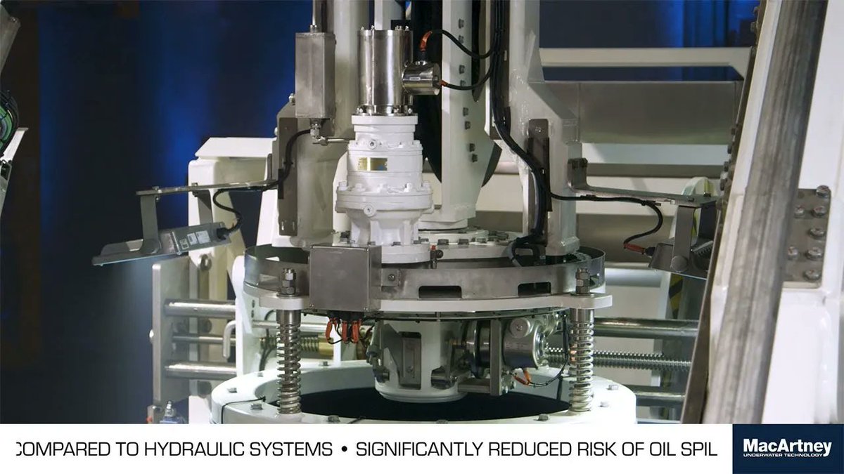 KevinMurray184's tweet photo. First All-Electric Launch &amp; Recovery System- MacArtney Underwater Technology Group 

30% more energy efficient

Less oil and maintenance

Full redundancy

#electric #renewables #oilandgasindustry #subsea #LARS #aframe #winch #eLARS 

https://t.co/Sx43z6WFWR https://t.co/r7Kd0bwvpB