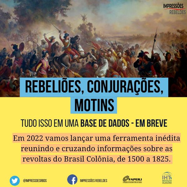 ImpressoesRbds's tweet photo. 📢Base de Dados inédita sobre Revoltas no Brasil colônia📢
Quem puder dê RT🤗 https://t.co/ukgcg1nHiy