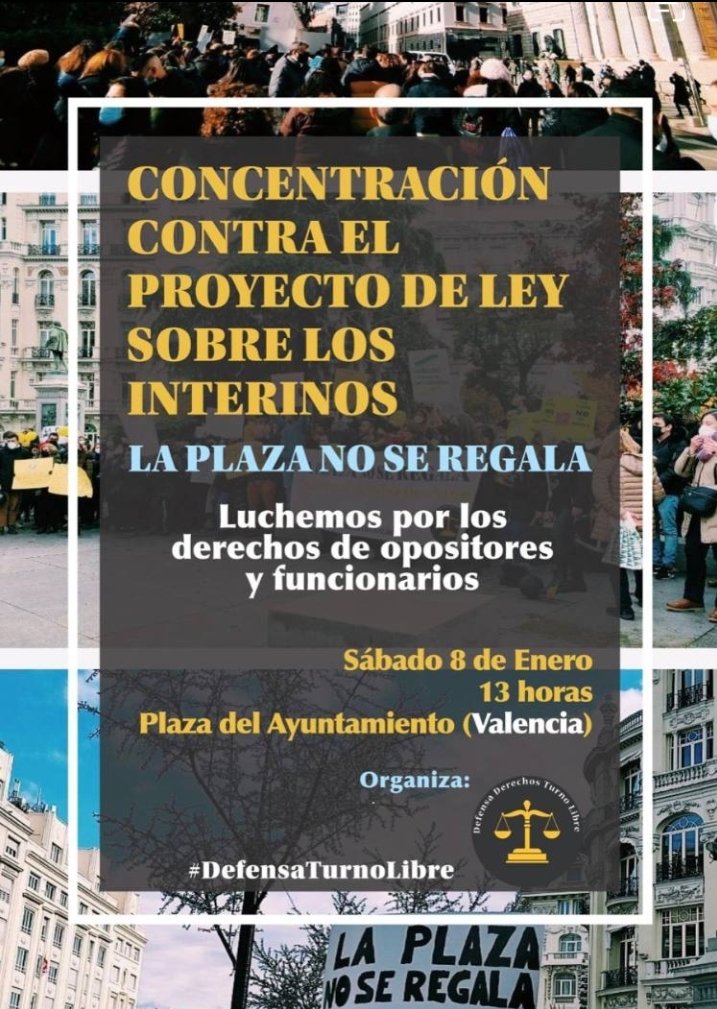 Nieein9's tweet photo. Seguimos!! Hasta que esto reviente! NO VAMOS A PARAR!! IGUALDAD, MÉRITO, CAPACIDAD
A LA ADMINISTRACION POR OPOSICIÓN 
#LaPlazaNoSeRegala 
#DefensaTurnoLibre
#Inconstitucional https://t.co/dTSlTCvAv6