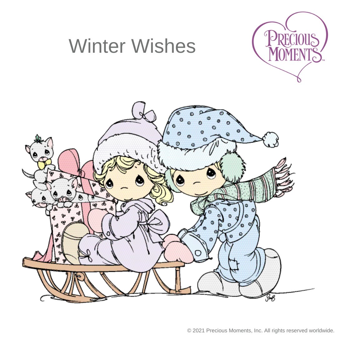 We hope this season delivers fun, surprises, and plenty of holiday cheer, whether by car, plane, train, or toboggan! 🛷❄️ 

#PreciousMoments #LifesPreciousMoments #InspirationalMessages #WinterWishes #FirstDayOfWinter #Winter2021 #WinterFun