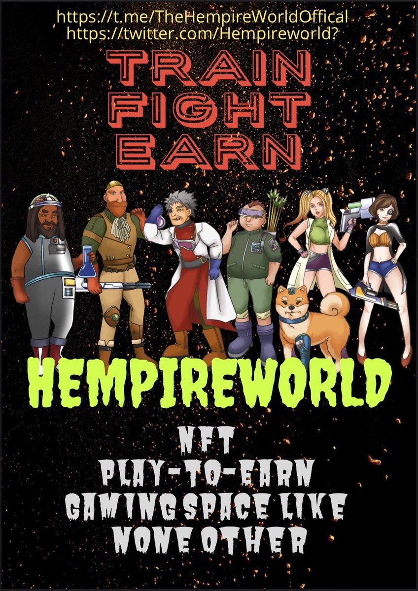 BushBusters1's tweet photo. Scientists have caused an explosion trying to create the best #weed ever causing toxic gas spreading everywhere on their island. 

Result: Some Evil Hemp Monsters were born !!!

Ready to battle for the #HempireWorld ?

#nfts #NFTGame #PlayToEarn #WeedLovers @kokid951 @WriteWeed https://t.co/y4GWWD0ODp