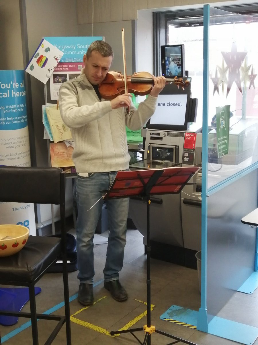 It was great to hear the world class@ Mischa Lindan at Kingsway Co-Op today playing beautiful Christmas Carols. We are so grateful to him for bringing such lovely music to our community #music #Itswhatwedo #music #Warrington #Itswhatwedo #mischa