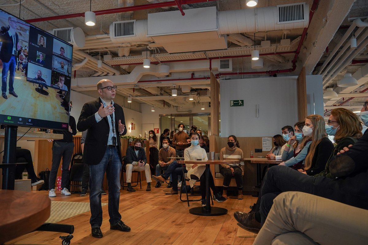 luis_ganhao's tweet photo. Thanks you for the visit @bastinominacher... promise to deliver the challenges you told me and the SE CoE Team in your next visit!
It was great to have @Celonis Co-CEO here in Madrid!
#TeamCelonis https://t.co/Hpb1UEgEpm