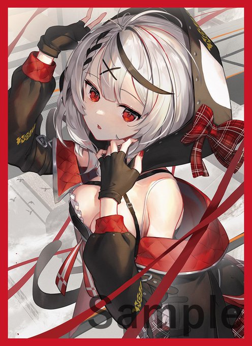 冬コミ 新作情報
「クロヱ」のスリーブとプレイマットになります。イラストはスコッティ様(@Sco_ttie)になります! 