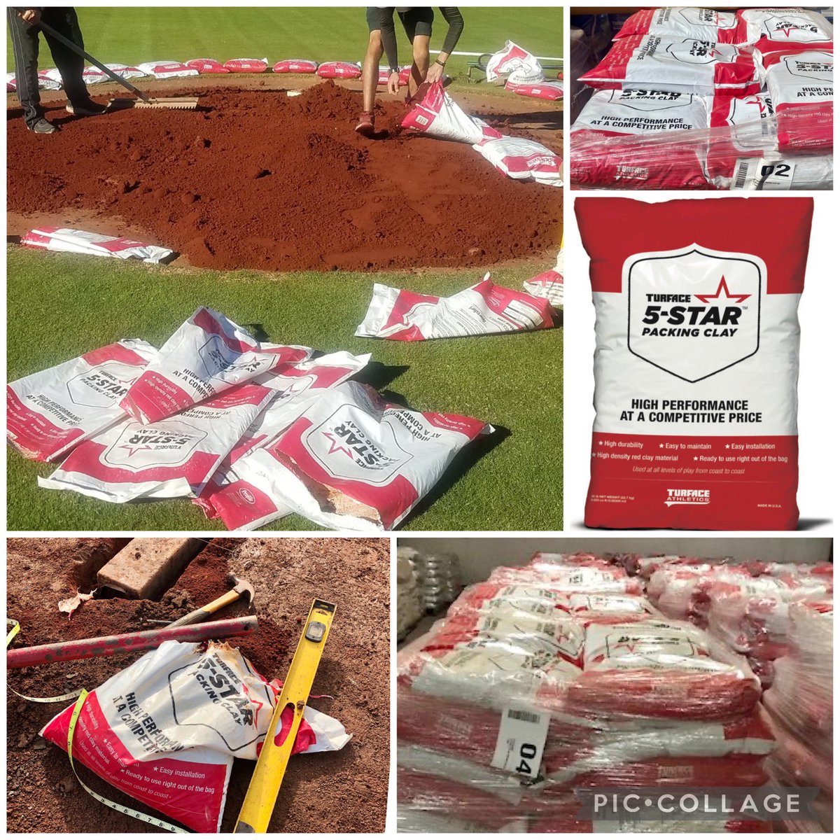 TurfaceC's tweet photo. ‼️‼️‼️GIVEAWAY ALERT‼️‼️‼️

On the 11th Day of #Christmas, #Turface gave to me, 11 Pipers Piping &amp; a ton of 5-Star Packing Clay!

Quote tweet &amp; tag others requesting assistance repairing mound/home plate with 5-Star Packing Clay!

#DIRTGottaLoveIt @ABCA1945 #12DaysofGiveaways https://t.co/E9MkjeMpbF