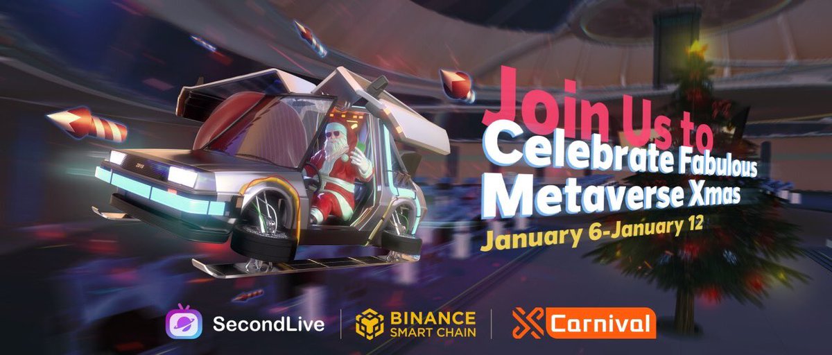 XCarnival_Lab's tweet photo. XCarnival NOW in #BSC Xmas Campaign ๐ฅ๐ฅ๐ฅ
From 6th Jan, come to get your FREE AirDrop $XCV, join us to celebrate the first #Metaverse Xmas together! ๐
๐ผ๐๐
#SecondLive #PendingOG
@BinanceChain
#SocialFi #MetaVerse https://t.co/t9YJ0o7p76