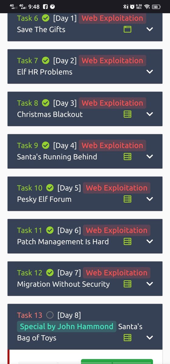 christopher777's tweet image. Have to catch up on #adventofcyber2021! So busy lately haha  #tryhackme @RealTryHackMe #cybersecurity #infosec