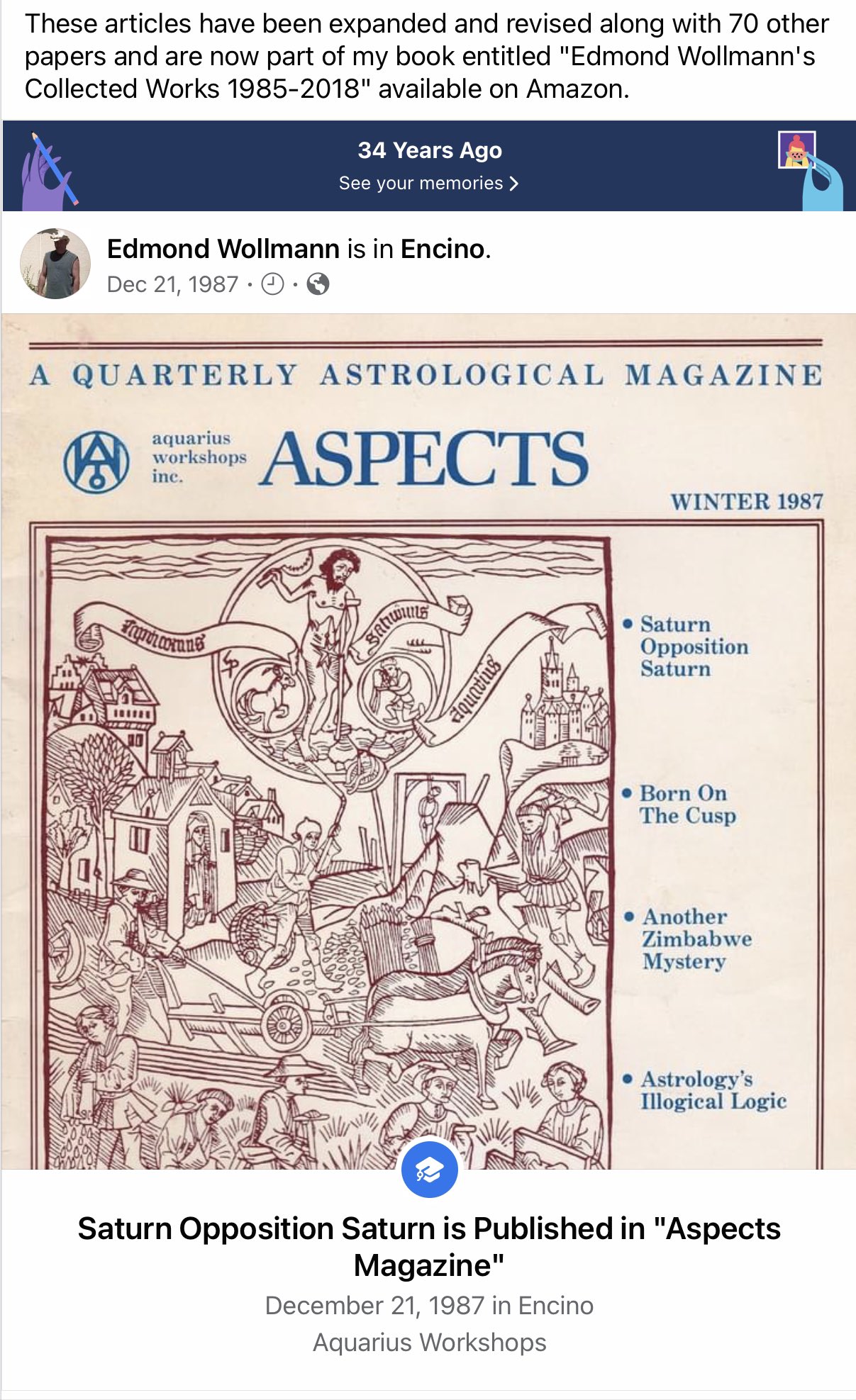 Edmond H Wollmann on Twitter "Saturn opposition Saturnview to reality astrology psychology 