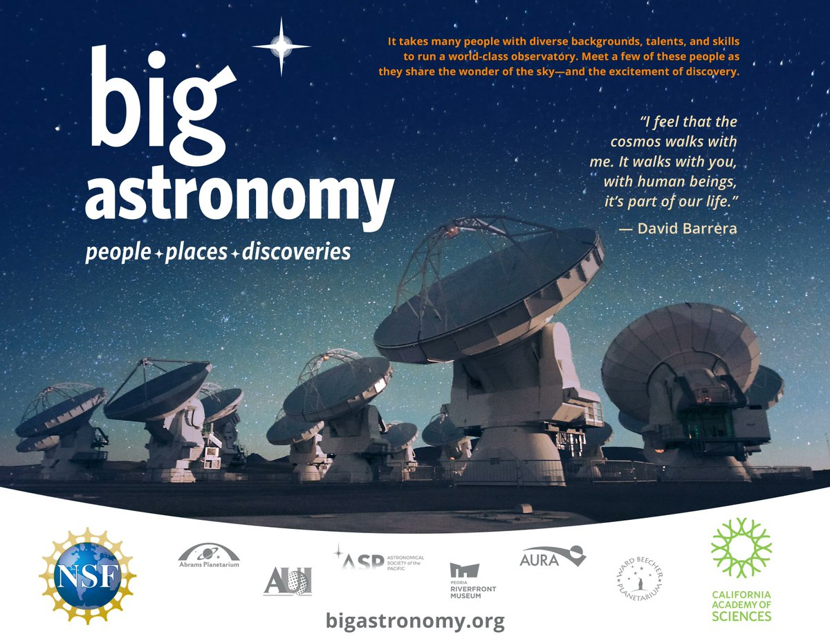 The Big Astronomy planetarium show is here! If you are part of the planetarium network and want to promote #STEM careers in your community, go to  buff.ly/3llckfH and learn about this incredible planetarium show which also provides a variety of hands-on activities.