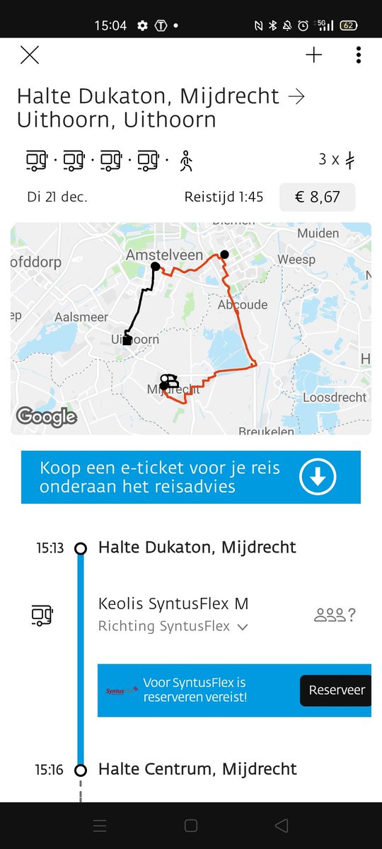 Ik moet van Mijdrecht naar Uithoorn met het OV....#openbaarvervoer <a href="/Connexxion/">Connexxion</a> <a href="/SyntusUtrecht/">Syntus Utrecht</a> #wtf
