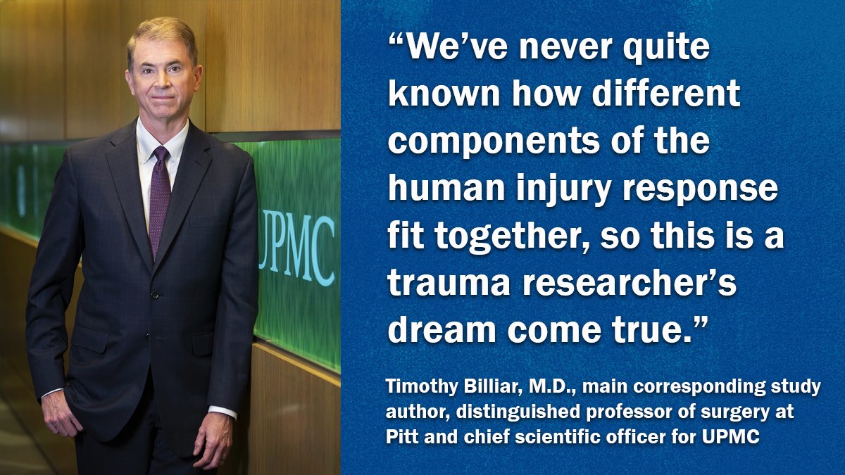 UPMC (@upmcnews) on Twitter photo The first-ever, in-depth characterization of the body’s response to traumatic injury was published today in <a href="/CellRepMed/">Cell Reports Medicine</a> by University of Pittsburgh School of Medicine physician-scientists. upmc.me/3pfJgHS The first-ever, in-depth characterization of the body’s response to traumatic injury was published today in <a href="/CellRepMed/">Cell Reports Medicine</a> by University of Pittsburgh School of Medicine physician-scientists. upmc.me/3pfJgHS