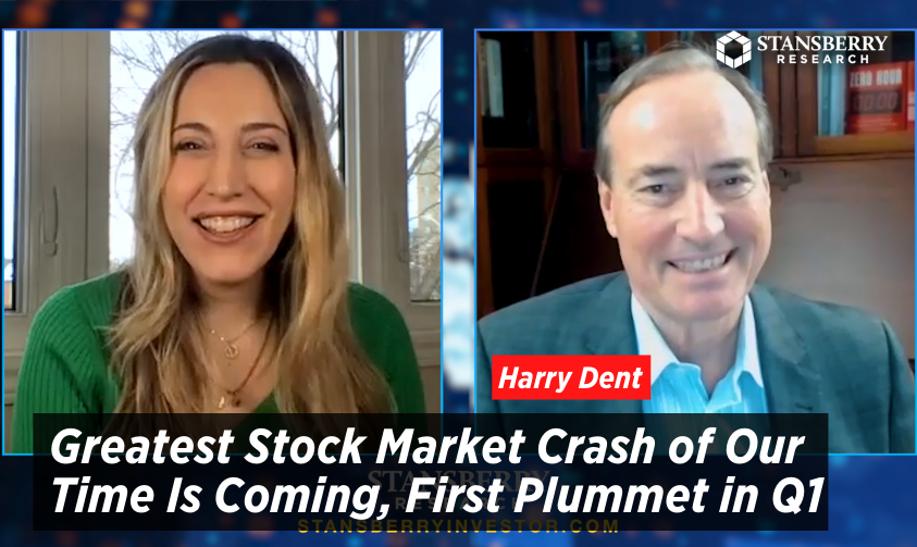Stansberry's tweet photo. . @HarryDentjr tells our @DanielaCambone that he believes we are near peak inflation levels, and says, "as soon as we come out of this downturn, you will not see inflation over a couple percent for the rest of my lifetime." #Outlook2022

Watch now ➡️ https://t.co/iDDtfURoHO https://t.co/EqFHUvrYqu