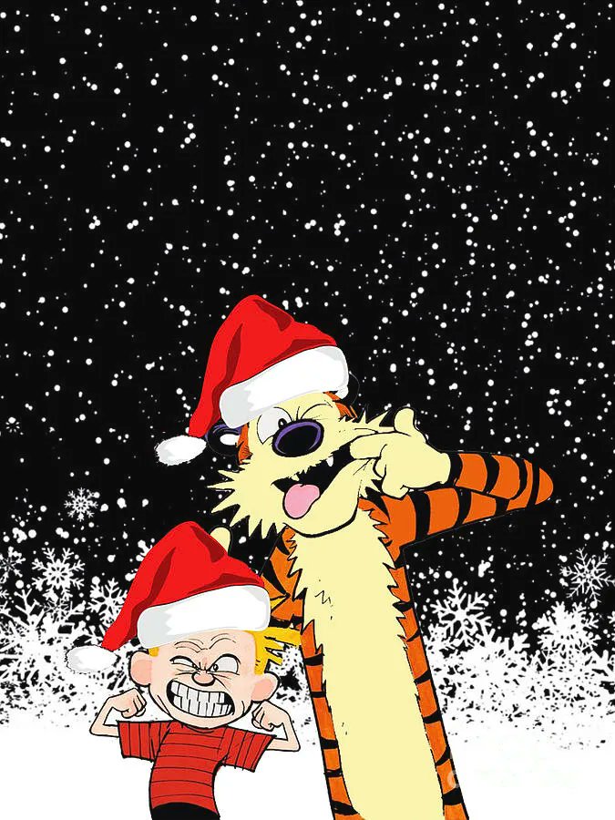 Calvinn_Hobbes's tweet photo. Only 4 more sleeps until Christmas! 🎅🏻🎄 #CalvinandHobbes https://t.co/Og8nrsmXZ1