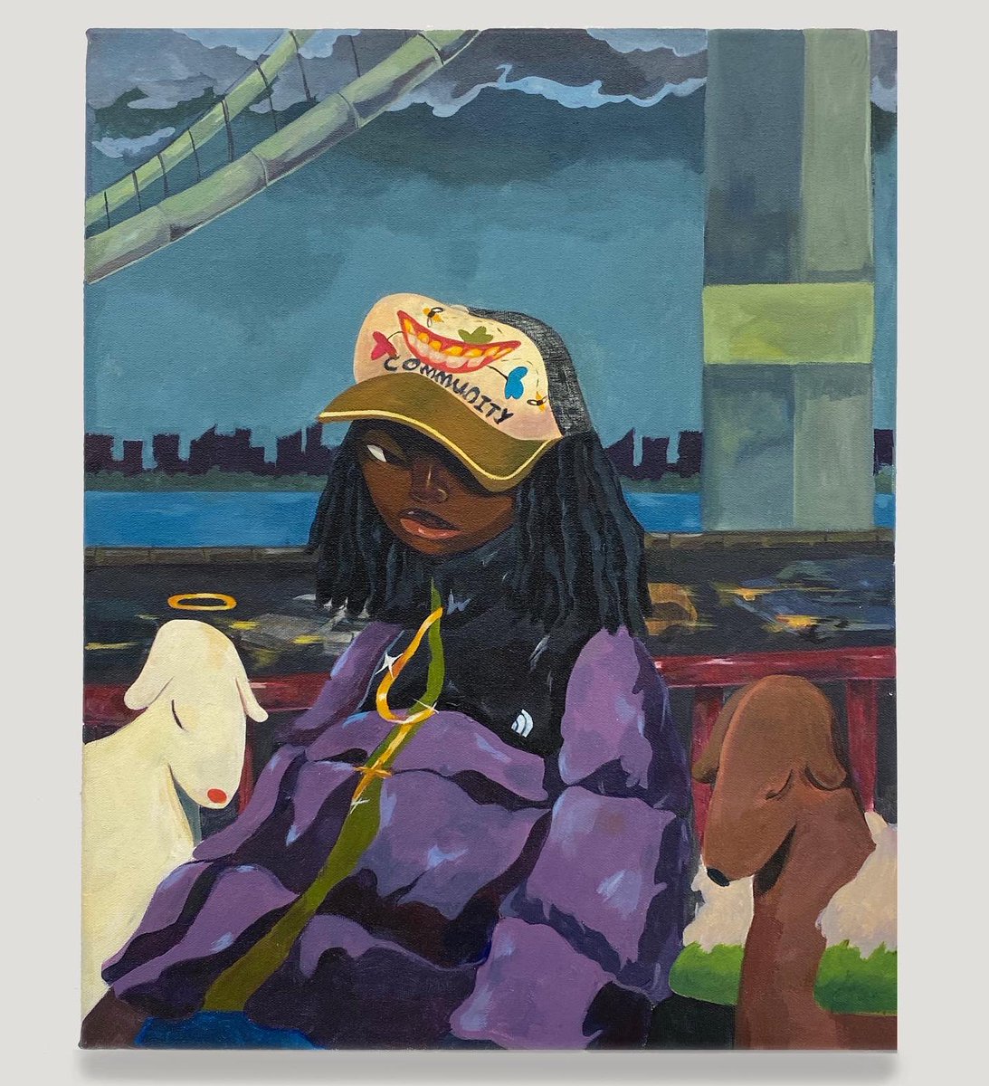 obiagwam's tweet photo. “Me n my dawg, no one else” 2021
Acrylic on Canvas. https://t.co/CcehdKdI0A