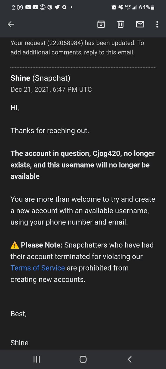 CryptoRacer420's tweet photo. @snapchatsupport can i get a better explanation of this please? https://t.co/1QMqc7R74E
