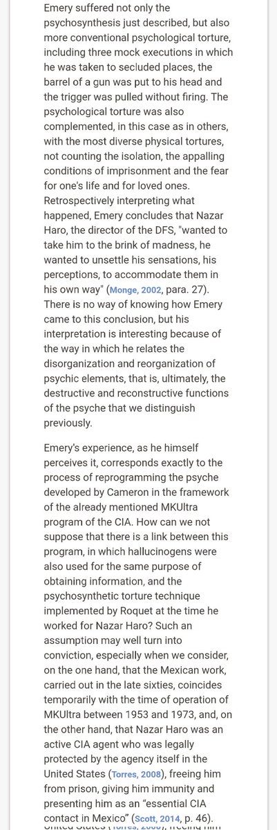 D__Nickles's tweet photo. Salvador Roquet tortured people for the DFS (Mexican secret police) using the same techniques as his psychedelic "therapy" sessions. He was an OG psychedelic authoritarian who's managed to fly under the radar, even as his ideology has been widely propagated within psychedelia. https://t.co/hHt94OVb9l