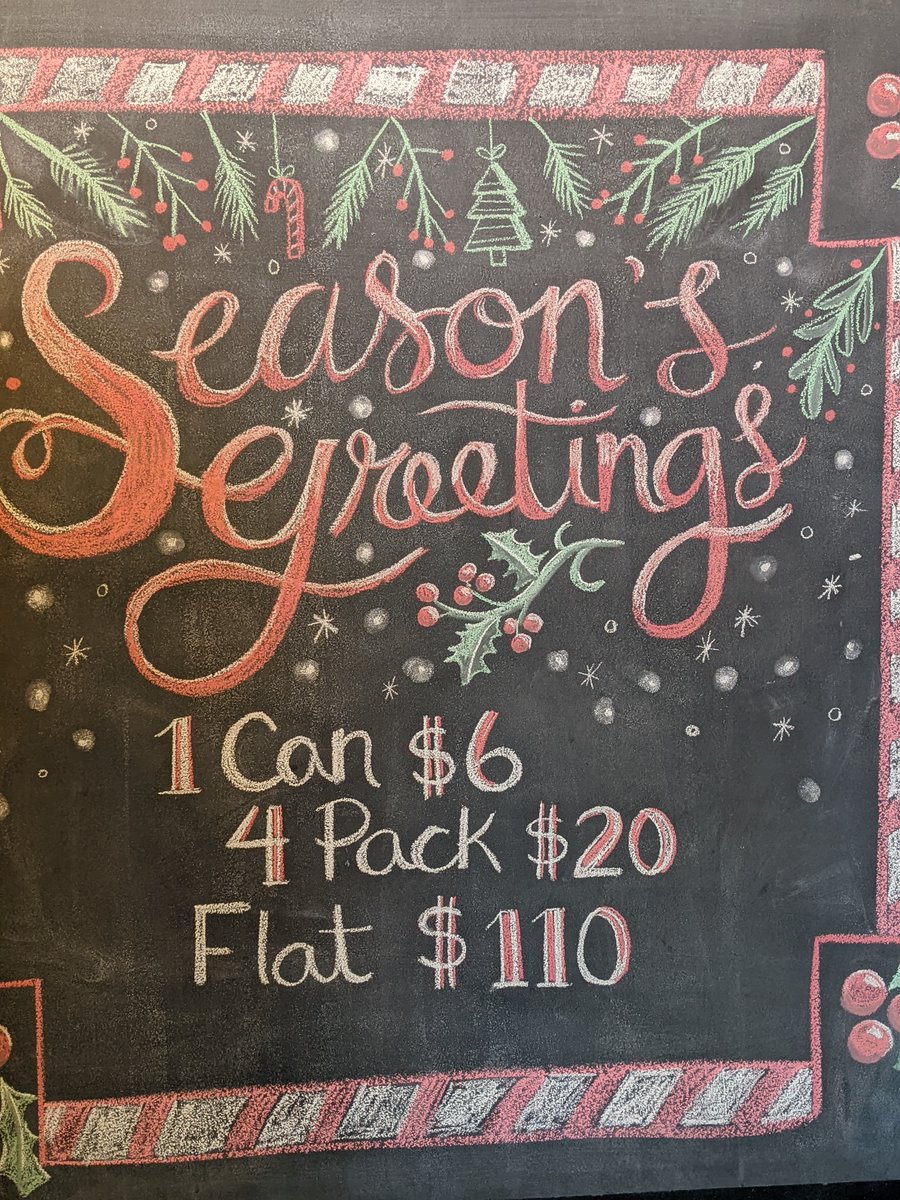 Last chance to grab beer for Christmas Day. Open 12-4 to grab beers or maybe some GCs for stocking stuffers.

Merry Christmas, everyone.