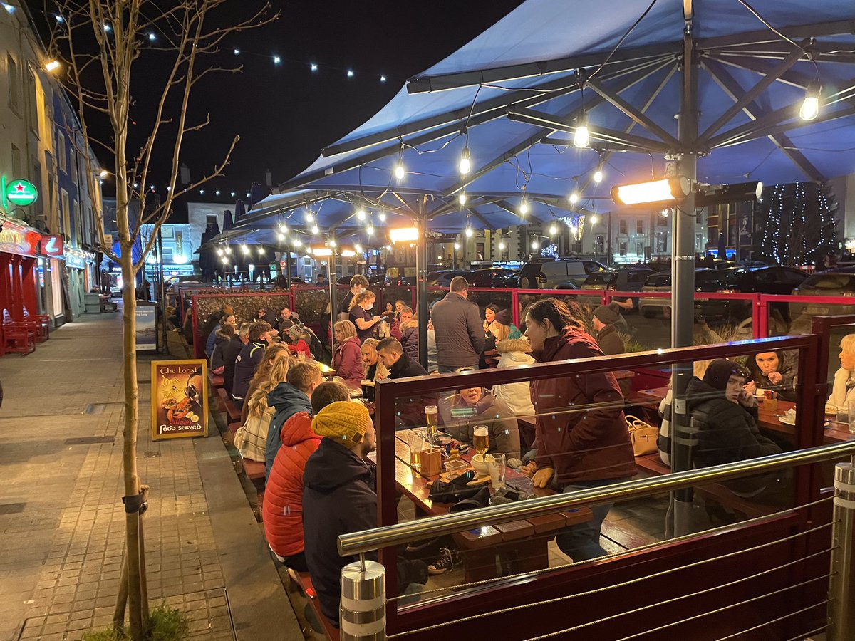 Outdoor dining in Dungarvan in December!!! 👍 It’ll never take off, they said! 😎