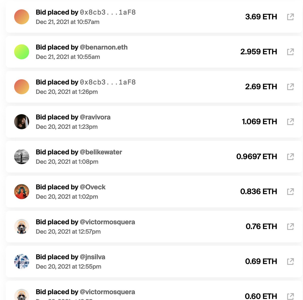 johnknopf's tweet photo. Unreal! We have a 3.69 ETH bid! 1 hour left! Shout out to @fungibles3 who is not going to lose this war! Thank you @benarnon for bidding! This means the world to me! 100% will be donated to my favorite project @TheOceanCleanup. THANK YOU SO MUCH!!! https://t.co/x185RaedP2 https://t.co/7yTJfY7xbM