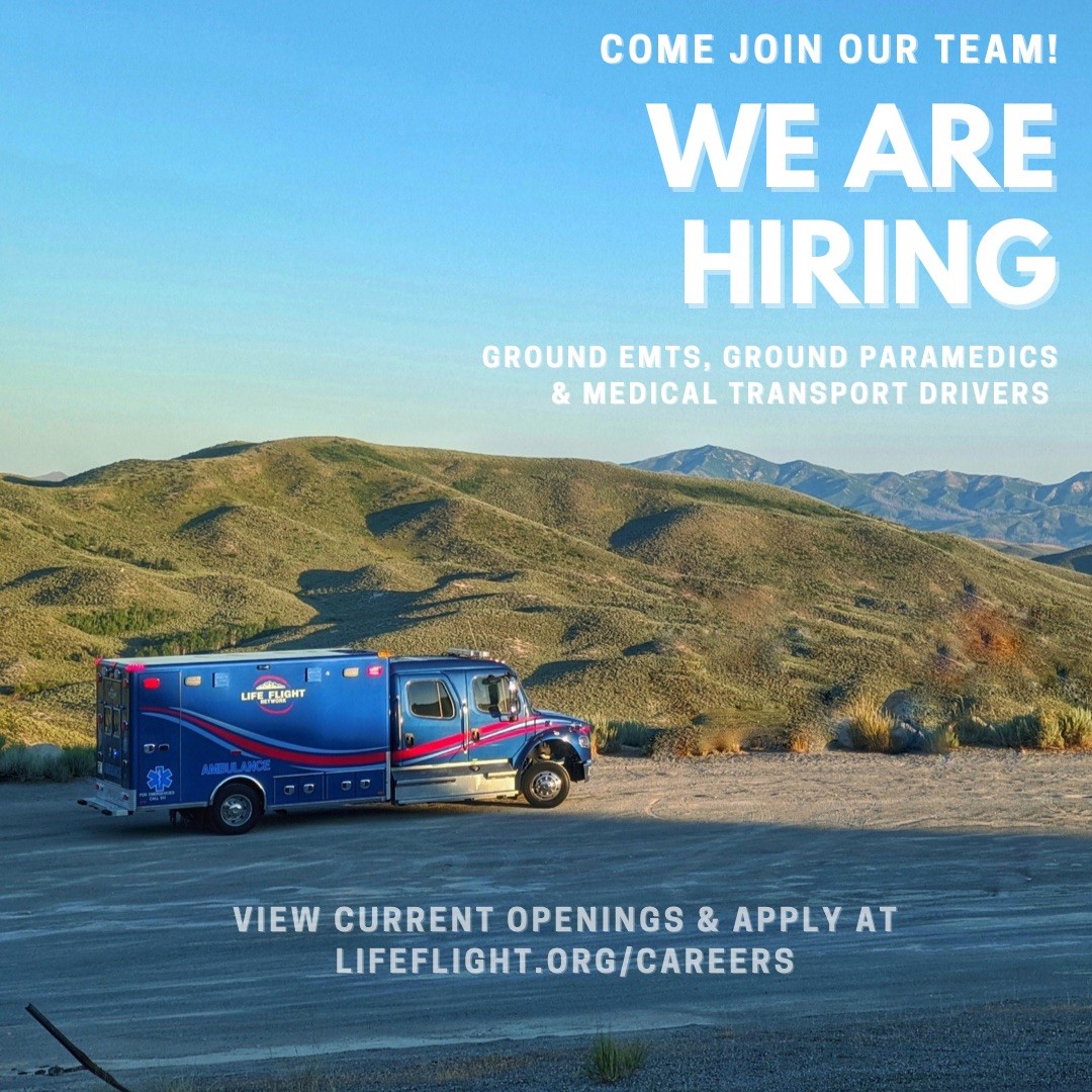 Interested in a career in EMS? Come join our exemplary team! Visit our website to view current openings and apply. 

#lifeflightnetwork #wearehiring #joinourteam #emt #paramedic #emscareers
