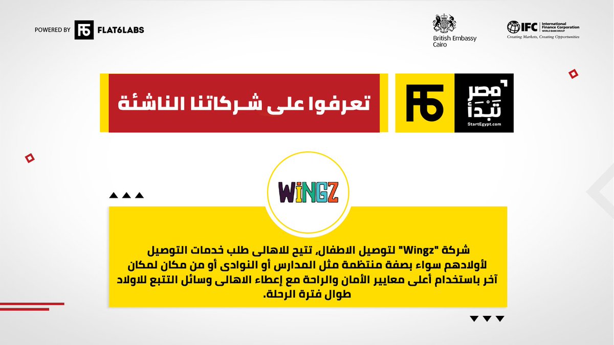 startegyptcom's tweet photo. شركة "Wingz" بتوفر خدمات التوصيل للأطفال سواء للمدارس، النوادي أو من أي مكان لمكان، مع معدل عالي من الآمان ومنح الأهالي وسائل التتبع لضمان سلامتهم🚌
#فكر_طور_انطلق 🚀
@Flat6Labs @UKinEgypt @IFC_MENA https://t.co/7h1lV7EjKt