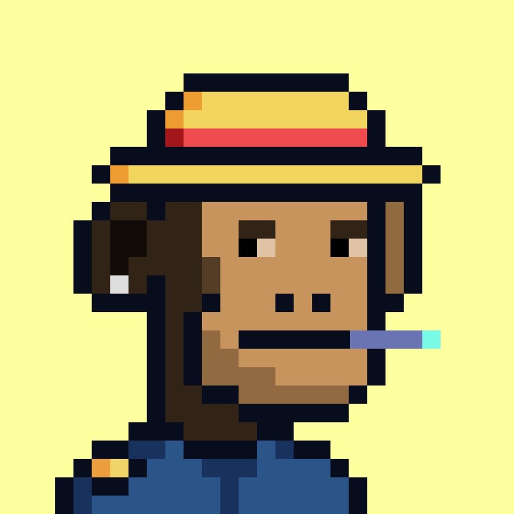 trippy_crypto's tweet photo. @melihkurals @TheLastApesNFT nice you got a straw hat ape too! 🤝 https://t.co/1uGjtUrMhS