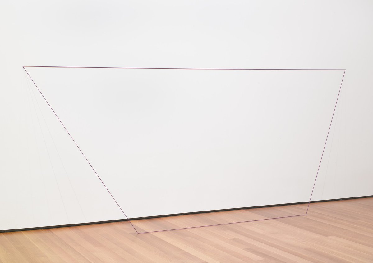 moma_paintings's tweet photo. Fred Sandback, Untitled, 1967 https://t.co/8E0xPeaV1X #fredsandback #museumofmodernart https://t.co/zZMYKJRgMD