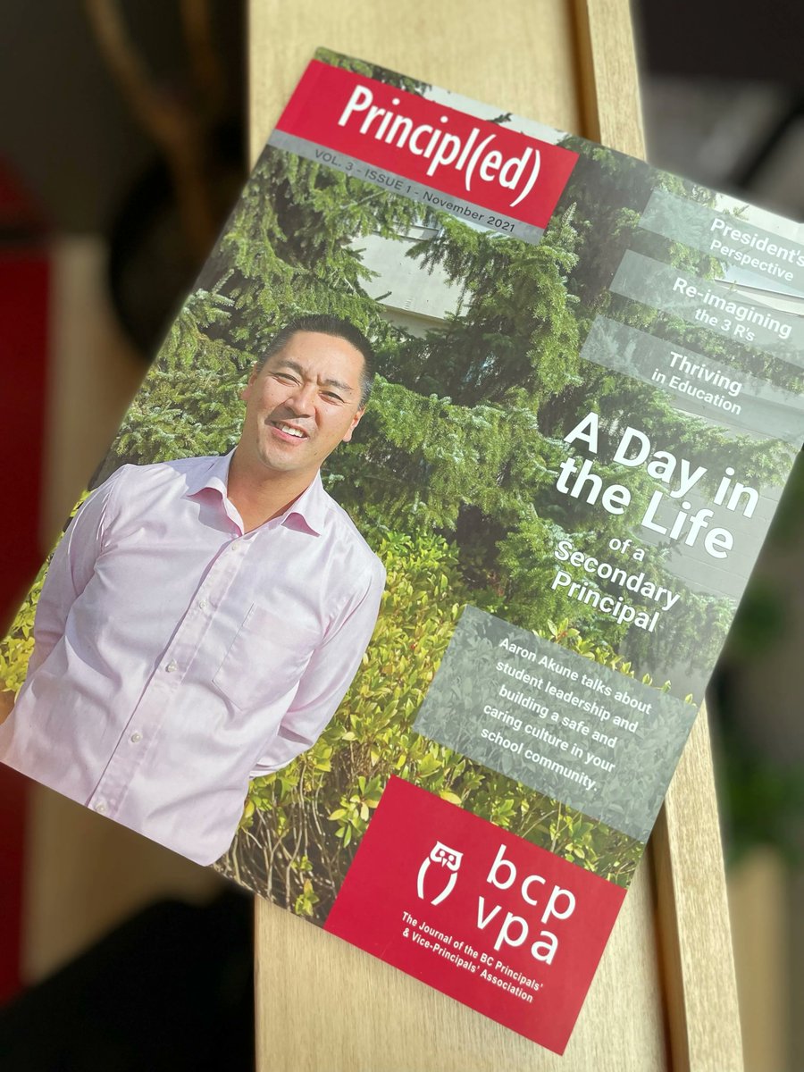 BCPVPA's tweet photo. If you haven’t seen it already, we are delighted to reveal that #Principal @aakune is the cover story for the recent edition of #Principled. We can’t wait for you to read about what 'A Day in The Life’ looks like for him. #bced https://t.co/pbzdydnvAC