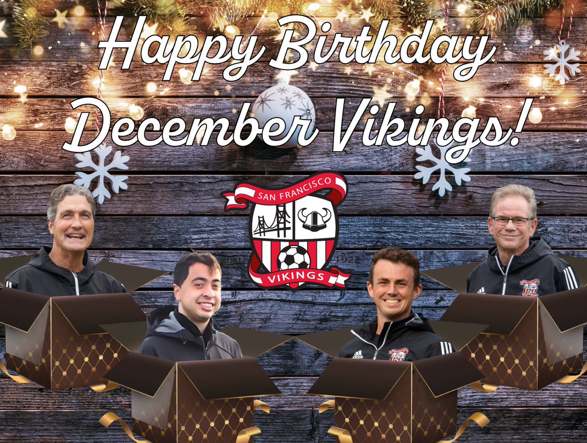 Happy Birthday to all our December Vikings and Happy Holidays to everyone!! We hope you have a jolly winter break and come back ready to hit the courts for some Futsal in January. Take care, Vikings! We'll see you in the new year. 🔴🎉⚪

#SFVikings #HappyHolidays #HappyBirthday