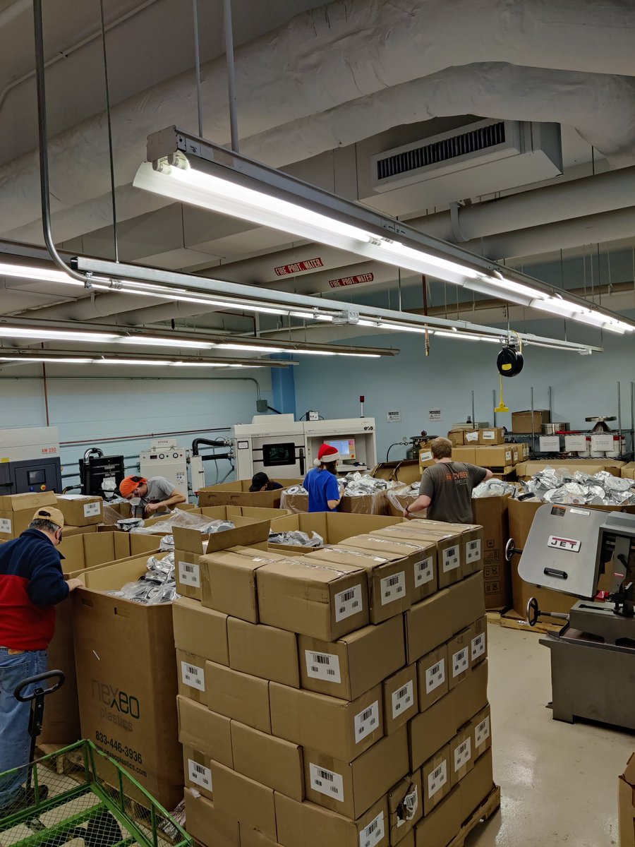 TexasAdditive's tweet photo. With the help of @re3Dprinting we're able to share our filament donation with the community! #tistheseason https://t.co/MrVdqun3go