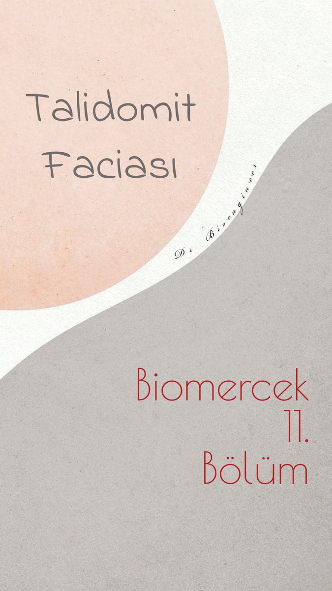 DrBioengineer's tweet image. Biomercek 11. Bölüm “Talidomit Faciası” yayımlandı🎊
.
.
.
Ayrıntılar için bio’da öne çıkarılan “Biomercek” klasörüne bakabilirsiniz🥳🥳
#bioengineer #biyomühendislik #DNA