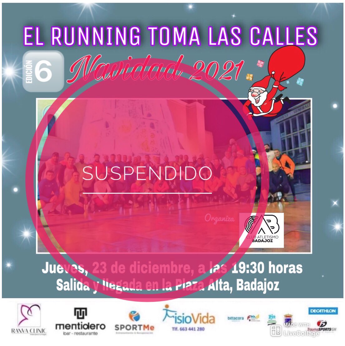 Debido a la situación actual en nuestra ciudad y el aumento de contagios con COVID, se ha decidido suspender la actividad "El running toma las calles".
#YesWeCAB🤍🖤
