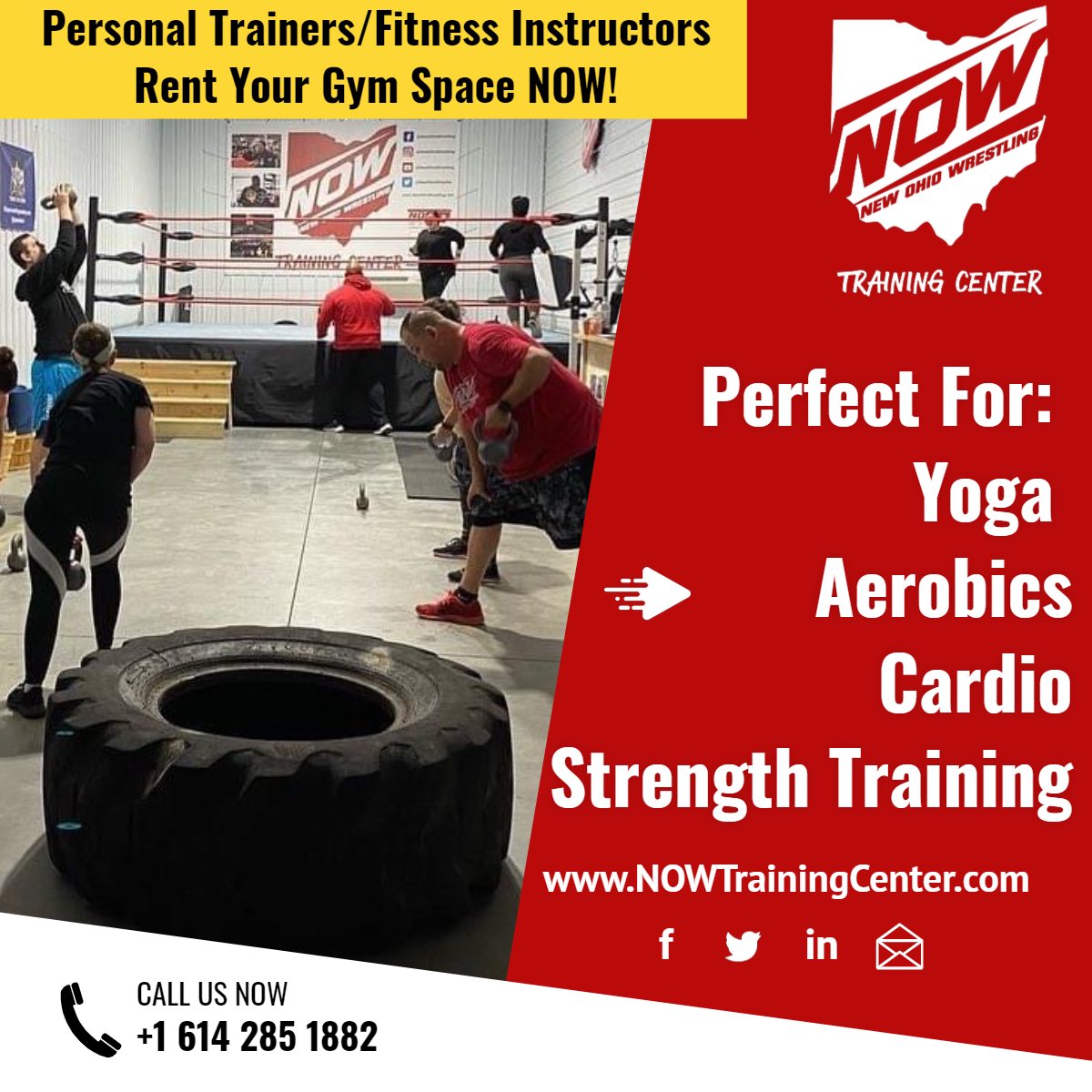 nowtraining614's tweet photo. If anyone out there is looking for, or knows someone who is looking for, some space to train their clients then get ahold of us at the @nowtraining614… Space and time slots are limited to a first come - first served basis… #training #fitness #ColumbusOH #wrestling https://t.co/lGKMrYxerH