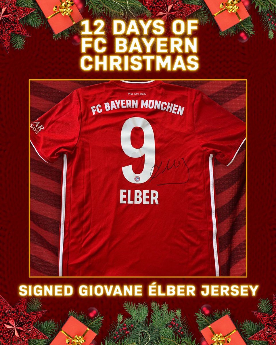 FCBayernUS's tweet photo. 🎁🎄 12 DAYS OF FC BAYERN CHRISTMAS 🎄🎁

On the 9️⃣th day of Christmas, FC Bayern gave to me… a SIGNED Giovane Élber jersey 🔥

RT, LIKE and FOLLOW for a chance to win! https://t.co/kZfZ0psnyT