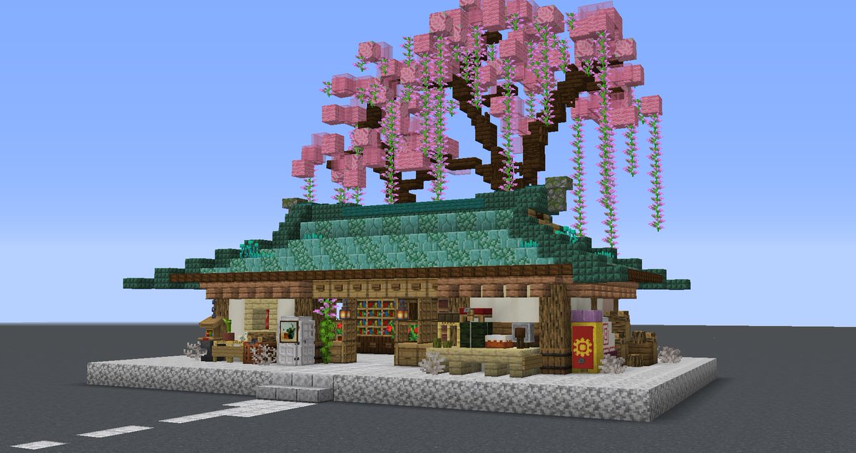 Chinese MarketPlace #Minecraft #minecraft建築コミュ #minecraftbuilds