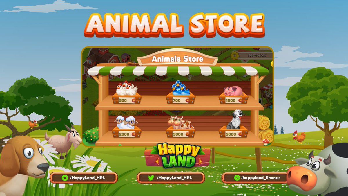 HappyLand_HPL's tweet photo. #AnimalStore
🐣Isn’t it adorable to raise your own pets, watch them grow and bring you profit?🐮 Buy them at Happyland Animal store
👉Comment below the animal that you want to buy in Happyland!
#PlayToEarn #FreeToEarn #metaverse #NFT #BSC https://t.co/pgb8ASR9Lt