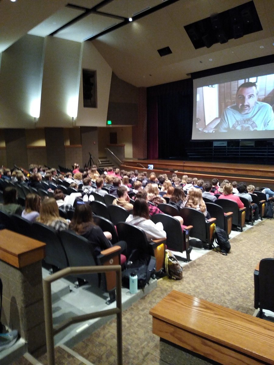 The sophomores are meeting the author of Enduring Freedom today - Iowa born Trent Reedy #npcomets