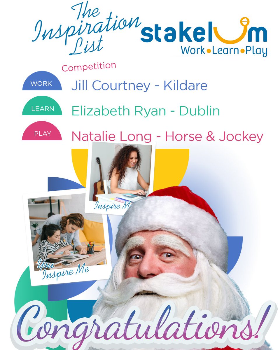 StakelumOffice's tweet photo. We are delighted to announce our winners above for our inspirations list competition! All winners have been contacted and delivery of prizes organised🎁 Keep an eye on our social media pages over next few days as we bring some late Christmas joy to these winners 🎄🎅
#win #prize https://t.co/HSdfhHXpMi