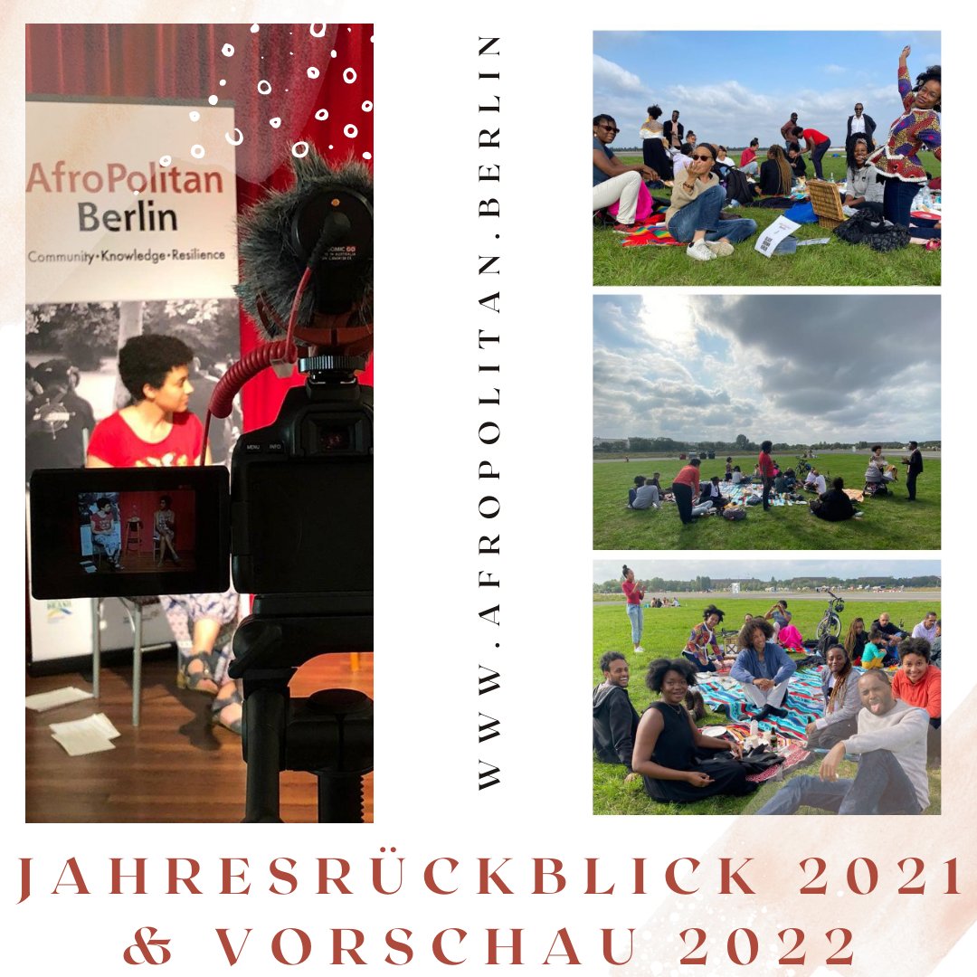 🌟 #Jahresrückblick2021 &amp; #Vorschau2022! Tja, da ist es tatsächlich mal wieder #Dezember &amp; wir blicken auf ein (fast) vergangenes Jahr zurück &amp; schmieden Pläne für ein neues!  Lest mehr in unserem #Newsletter mailchi.mp/500a2d2f1f4b/n… #AfroPolitanBerlin #BlackCommunityGermany